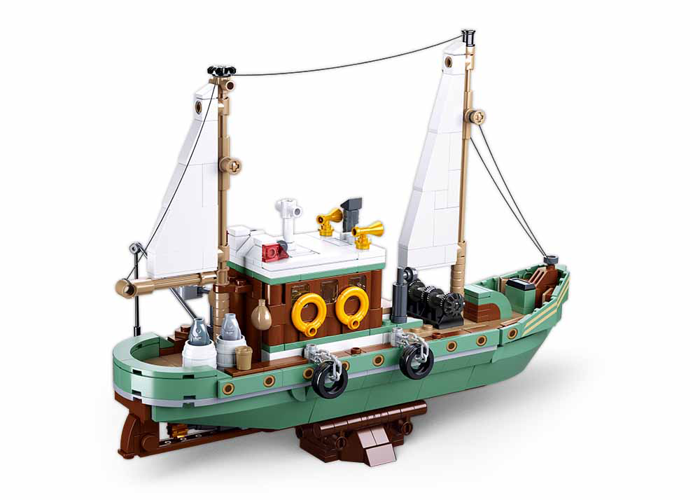 ModelBricks | Set de Constructie Barca de Pescuit